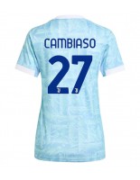 Ženske Nogometnih dresov Juventus Andrea Cambiaso #27 Gostujoči 2025-26 Kratki rokavi Ženske Nogometnih dresov Juventus Andrea Cambiaso #27 Gostujoči 2025-26 Kratki rokavi